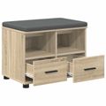 vidaXL Predsieňová lavica Sonoma dub 60 x 38 x 46 cm