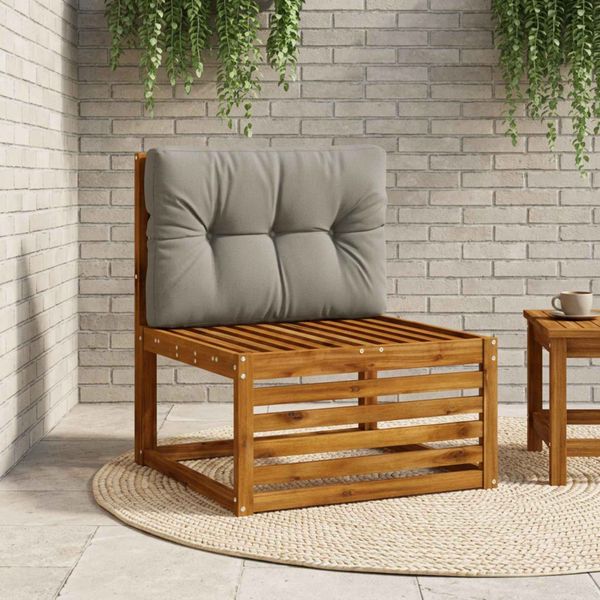 vidaXL Vankúš na paletu VIANEN 100% polyester Sivá 70 x 40 x 12 cm