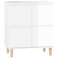 vidaXL Komoda vysoký lesk biela 60x35x70 cm spracované drevo