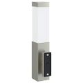 vidaXL Exteriérové nástenné svietidlo 2 ks Strieborná 10,5 x 6 x 33 cm