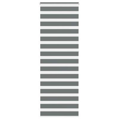 vidaXL Zebra roleta tmavošedá 70x230 cm šírka látky 65,9 cm polyester