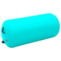 vidaXL Nafukovací gymnastický valec s pumpou 120x75 cm PVC zelený