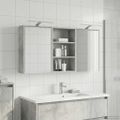 vidaXL Set kabinetov do kúpeľne 3 ks 126 x 16 x 62.5 cm