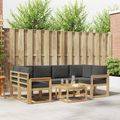 vidaXL Záhradná súprava gaučov 7 ks Biela a antracitová