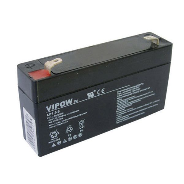 Batéria olovená 6V 1.3Ah VIPOW BAT0203