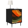 vidaXL Nočný stolík BONN 2 ks Čierny dub 36 x 33 x 51 cm