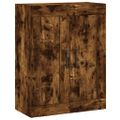 vidaXL Vysoká skrinka dymový dub 69,5x34x180 cm spracované drevo
