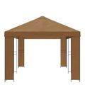 vidaXL Záhradný altánok 6 x 3 m Béžová Polyester a oceľ 190 gsm