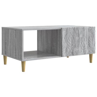 vidaXL Konferenčný stolík Sivý Sonoma 90 x 50 x 40 cm Kompozitné drevo