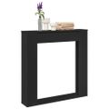 vidaXL Obloženie krbu čierne 100x20x100 cm kompozitné drevo