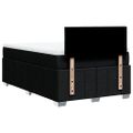 vidaXL Boxspring posteľ s matracom čierna 120x190 cm látka