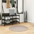 vidaXL Shaggy koberec PAMPLONA, vysoký vlas, moderný, béžový Ø 80 cm
