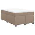 vidaXL Boxspring posteľ s matracom kapučínová 120x200 cm umelá koža