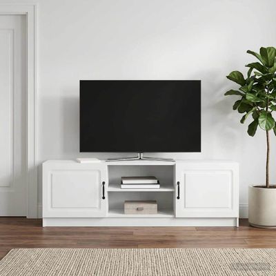 vidaXL TV skrinka Biela 150 x 31 x 47 cm Kompozitné drevo