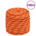 vidaXL Lodné lano oranžové 18 mm 100 m polypropylén