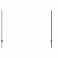 vidaXL Hexagonálny plot s stĺpom 50 x 1,4 m PVC potiahnutá oceľ Zelená