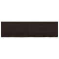 vidaXL Kúpeľňová doska tmavohnedá 180x50x(2-4) cm ošetrený masív