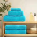 vidaXL Prémiové uteráky SOLUND 2 ks tyrksyové 100x200cm 600 g/m2