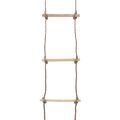 vidaXL Detský lanový rebrík 290 cm drevený