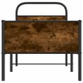 vidaXL Posteľný rám bez matraca 75x190 cm dub sonoma kompozitné drevo