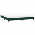 vidaXL Rám postele bez matraca Tmavo zelená 200x210 cm Zamat