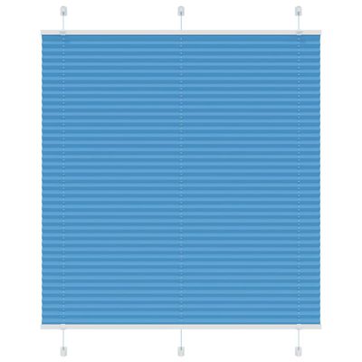 vidaXL Plisovaná roleta modrá 120x100 cm, šírka látky 119,4 cm, polyester