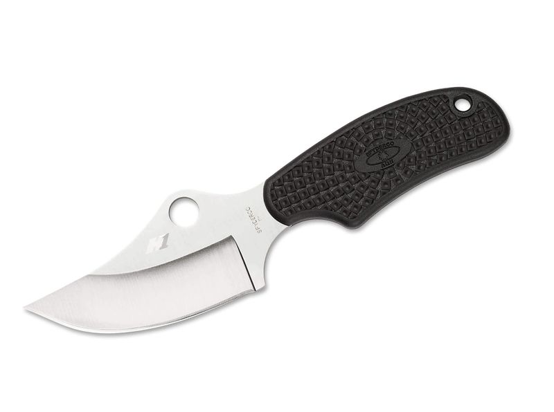 Spyderco FB35PBK Ark nôž na krk 6,5 cm, celočierna, FRN, puzdro Kydex, retiazka