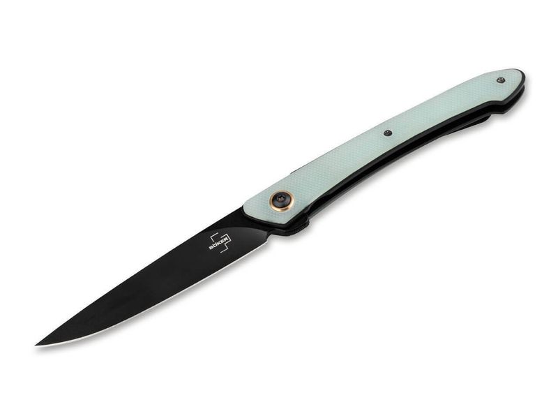 Böker Plus 01BO357 Urban Spillo Jade vreckový nôž 7,6 cm, G10, spona