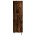 vidaXL Vysoká skrinka dymový dub 69,5x31x115 cm kompozitné drevo