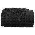 vidaXL Prikrývky na hodenie 6 ks Čierna 150 x 130 cm 2.75 kg Flís