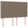vidaXL Posteľný rám boxspring s matracom sivohned 140x200 cm látka