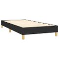 vidaXL Posteľ boxsping s matracom a LED čierna 90x200 cm látka