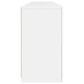 vidaXL Komoda s LED svetlami biela 164x37x67 cm