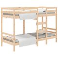 vidaXL Poschodová posteľ bez matraca 90x190 cm masívna borovica
