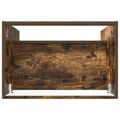 vidaXL Kúpeľňová skrinka pod umývadlo Dymový dub 56 x 37,5 x 81 cm