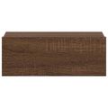 vidaXL Nástenný nočný stolík hnedý dub 40x30x15 cm spracované drevo