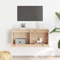 vidaXL Nástenná skriňa 80x30x35 cm masívna borovica