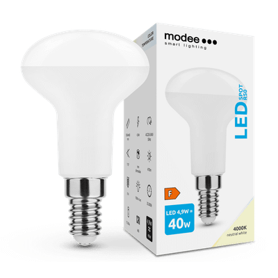 Modee Lighting LED Spot žiarovka R50 4,9W E14 neutrálna biela (MLR504000K4,9WE14A) Aseries