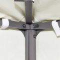 vidaXL Strieška na altánok 310 g/m², 3x3 m, krémovo biela