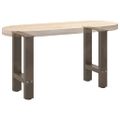 vidaXL Nohy konferenčného stolíka, prírodná oceľ, 2 ks, 28 x (42-43) cm, oceľ