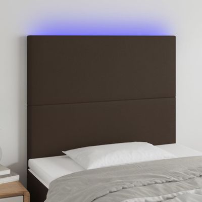 VidaXL Čelo postele hnedé 100x5x118/128 cm umelá koža