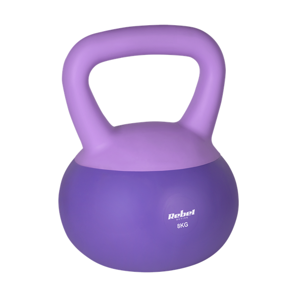 Kettlebell Soft Vinylový 8 kg REBEL ACTIVE RBA-2333-08