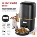 Dávkovač krmiva EMOS H6001 Pet Care, 4 l, čierny