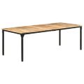 vidaXL Jedálenský stôl 220x100x76 cm surové mangovníkové drevo
