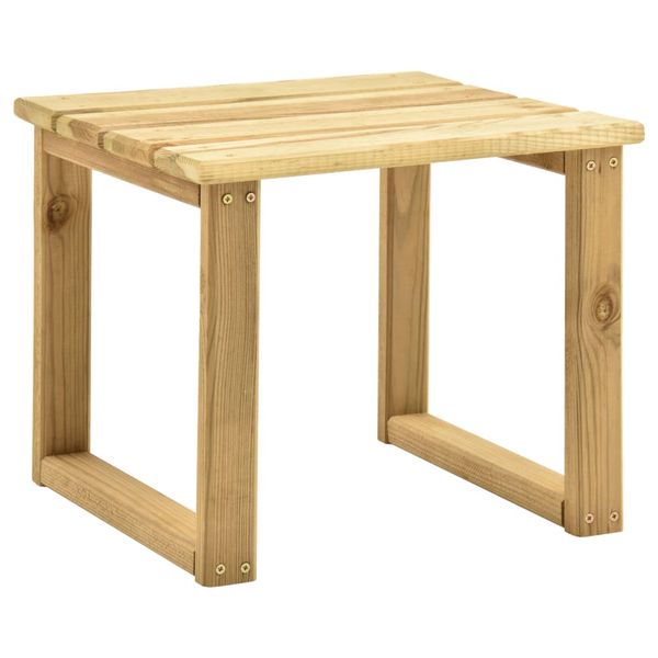 vidaXL Stolík k lehátku 30x30x26 cm impregnované borovicové drevo