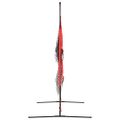 vidaXL Prenosná baseballová sieť čiernočervená 183x105x183cm polyester