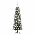 vidaXL Umelý vianočný stromček Zelená 120 cm PVC, plast a oceľ