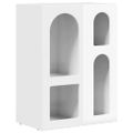 vidaXL Servírovacia skriňa ELST Vysoký lesk bielej 59 x 35 x 80.5 cm