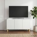 vidaXL TV skrinka Biela 99 x 34,5 x 50 cm Kompozitné drevo