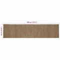 vidaXL Kusové koberce Sivá 60 x 400 cm Juta